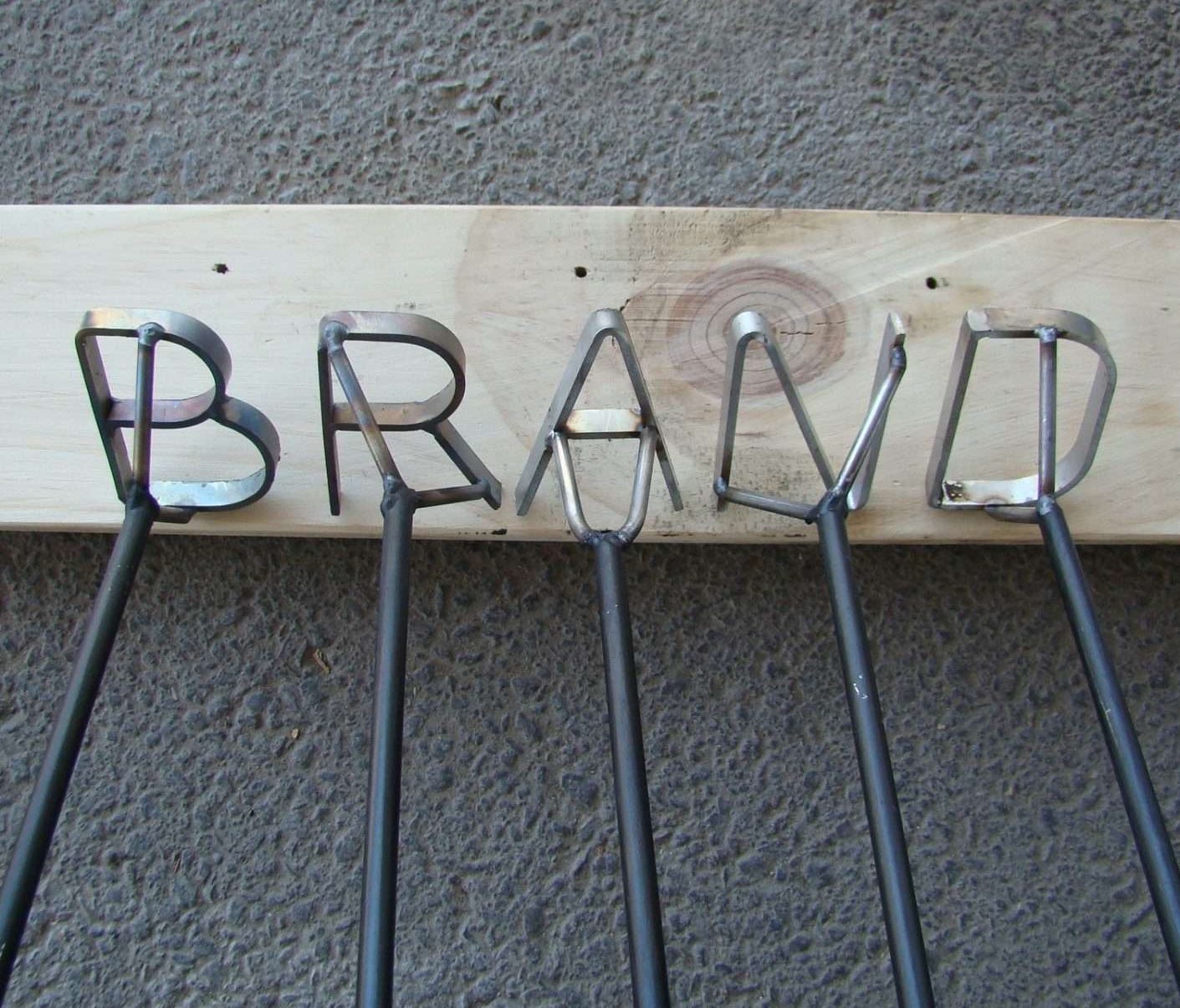 cow branding iron Numbers Set 1-9